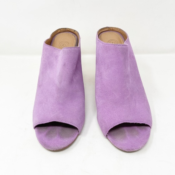 Urban Outfitters Shoes - Urban Outfitters Women's Clog Mule Heel Size 9 UO Poppy Suede Wood Open Toe
